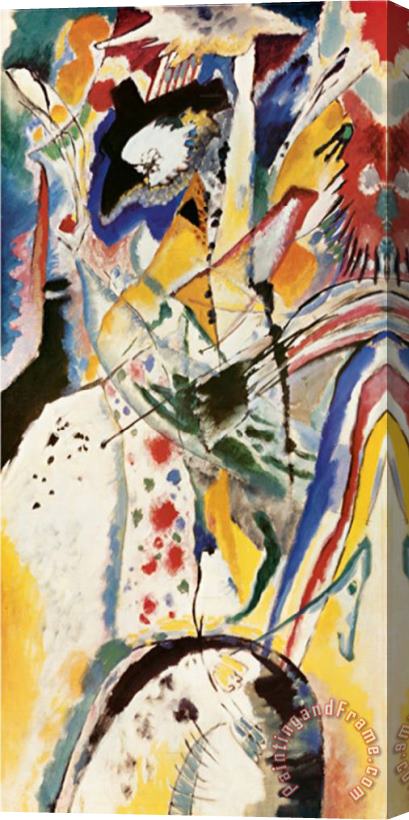Wassily Kandinsky Aquarellentwurf 1914 Stretched Canvas Painting / Canvas Art