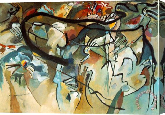 Wassily Kandinsky Composition V 1911 Stretched Canvas Print / Canvas Art