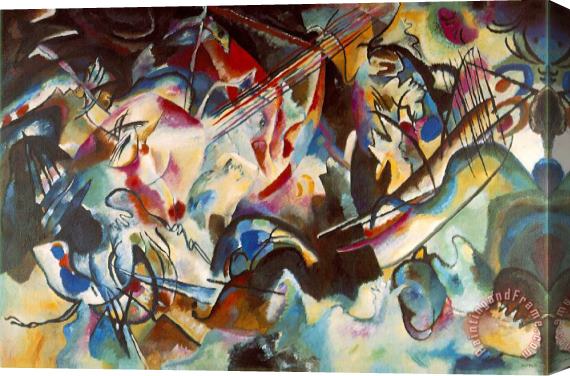 Wassily Kandinsky Composition Vi 1913 Stretched Canvas Print / Canvas Art