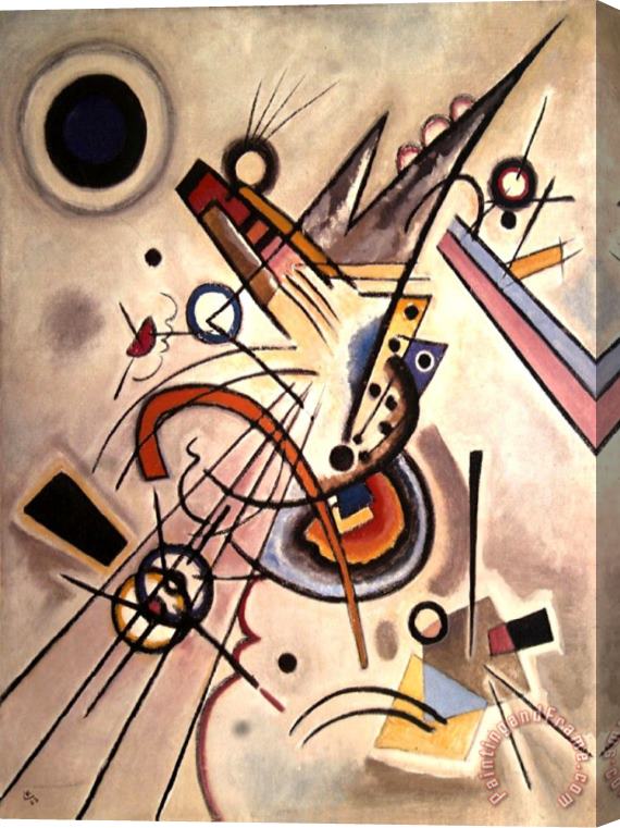 Wassily Kandinsky Diagonale Stretched Canvas Print / Canvas Art