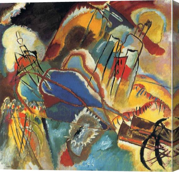 Wassily Kandinsky Improvisation 30 Cannons 1913 Stretched Canvas Painting / Canvas Art