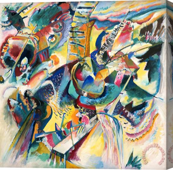 Wassily Kandinsky Improvisation Klamm Stretched Canvas Painting / Canvas Art