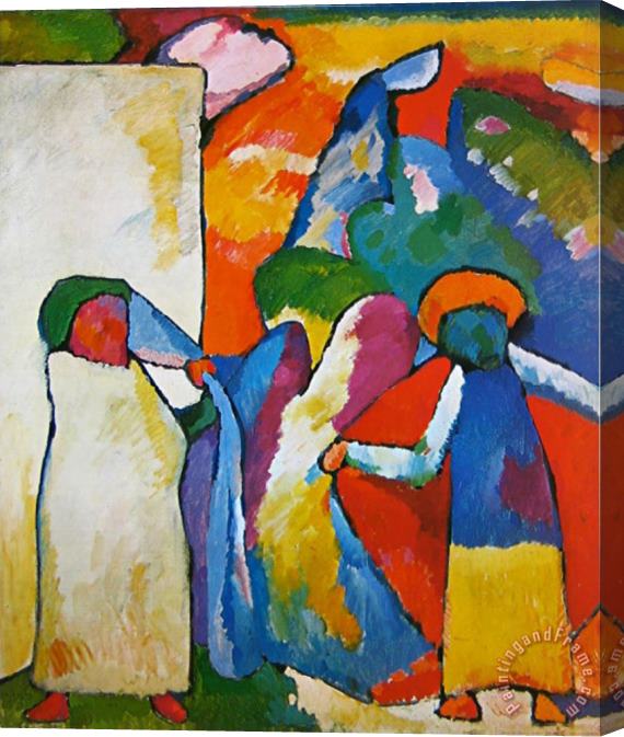 Wassily Kandinsky Improvisation No 6 Stretched Canvas Print / Canvas Art