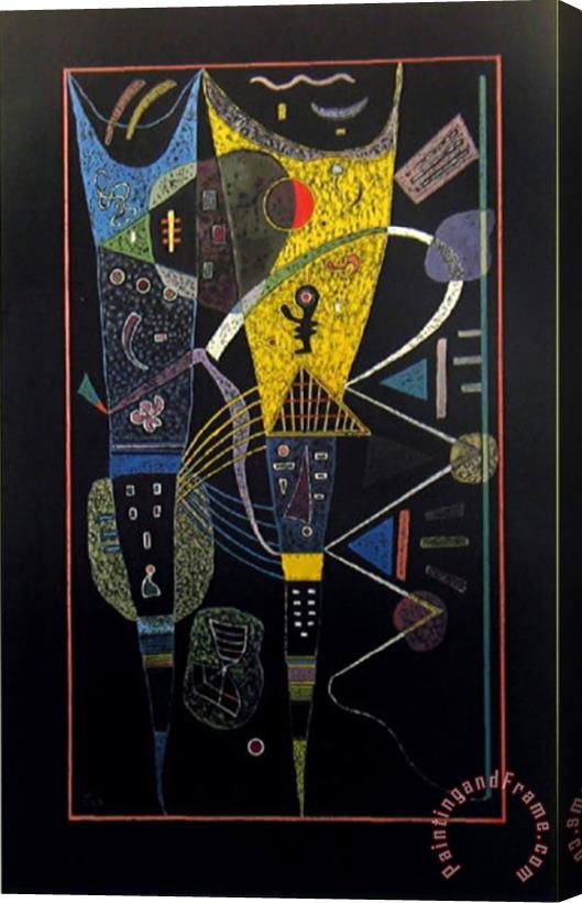 Wassily Kandinsky La Tension Double 1938 Stretched Canvas Painting / Canvas Art