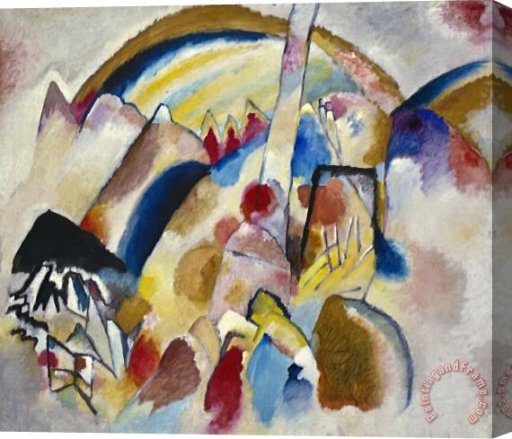 Wassily Kandinsky Landscape with Red Spots, No. 2 Stretched Canvas Print / Canvas Art