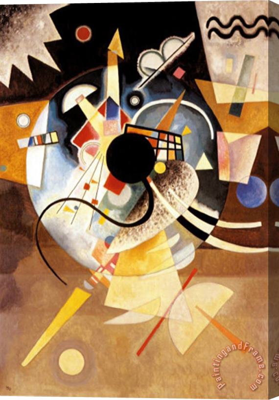 Wassily Kandinsky One Center Stretched Canvas Painting / Canvas Art