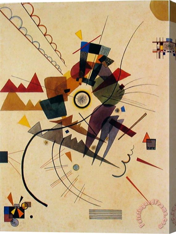 Wassily Kandinsky Ringsum 1924 Stretched Canvas Print / Canvas Art