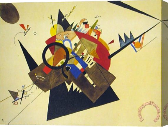 Wassily Kandinsky Schwarzes Dreieck 1923 Stretched Canvas Painting / Canvas Art