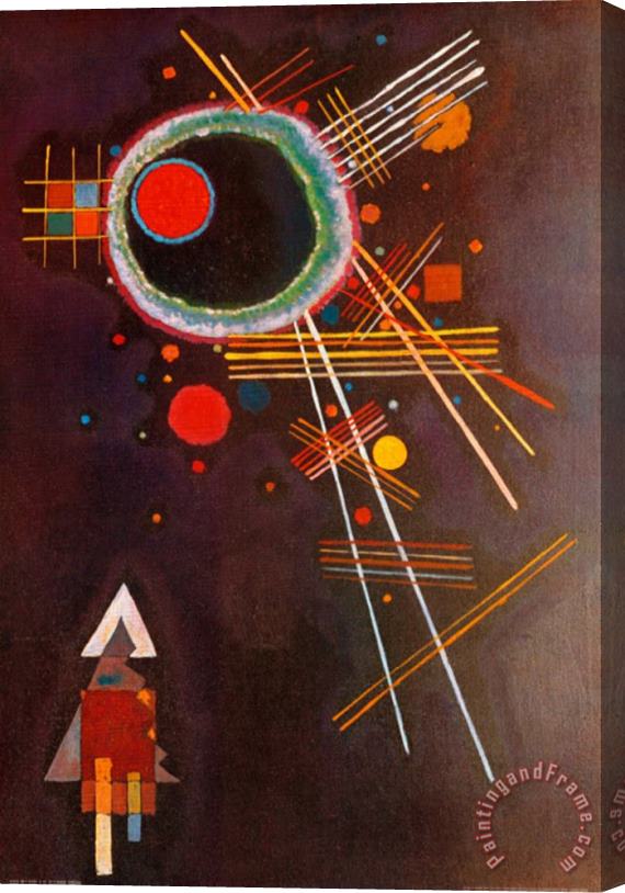 Wassily Kandinsky Strahlenlinien Stretched Canvas Print / Canvas Art