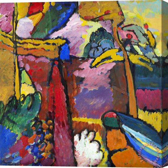 Wassily Kandinsky Study for Improvisation V, 1910 Stretched Canvas Painting / Canvas Art