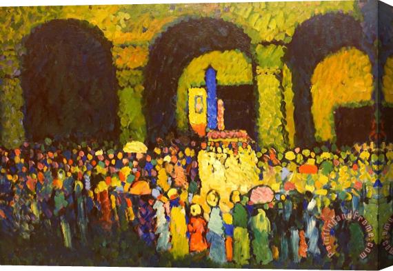 Wassily Kandinsky The Ludwigskirche in Munich Stretched Canvas Print / Canvas Art
