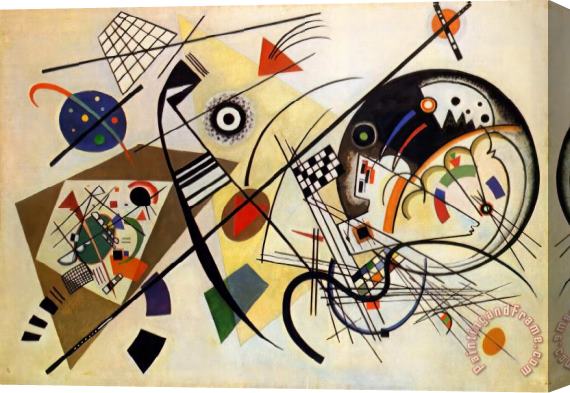 Wassily Kandinsky Transverse Line 1923 Stretched Canvas Painting / Canvas Art
