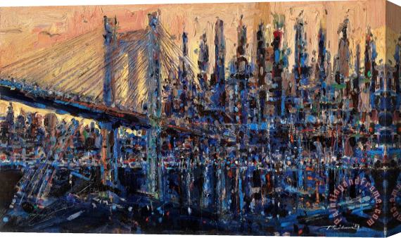 Wayne Thiebaud Bridge City, 1957 Stretched Canvas Painting / Canvas Art