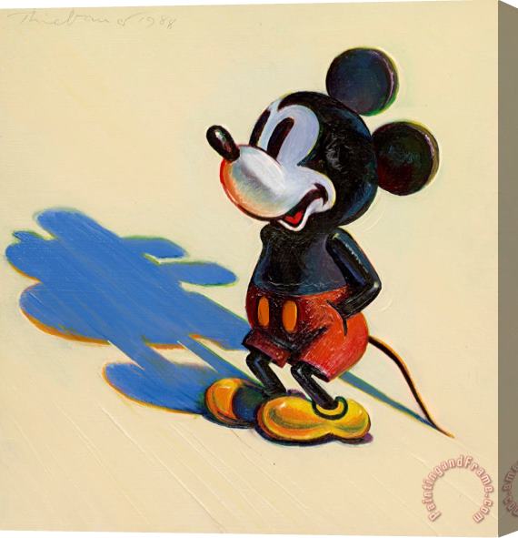Wayne Thiebaud Mickey Mouse, 1988 Stretched Canvas Painting / Canvas Art