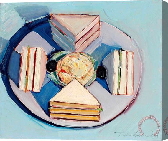 Wayne Thiebaud Sandwich, 1961 Stretched Canvas Print / Canvas Art