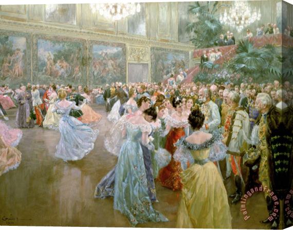 Wilhelm Gause Court Ball at the Hofburg Stretched Canvas Painting / Canvas Art