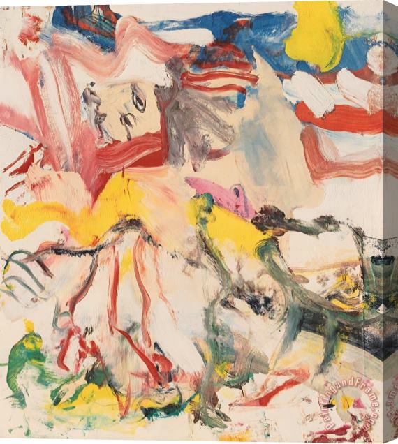 Willem De Kooning Figures in Landscape VI, 1980 Stretched Canvas Print / Canvas Art