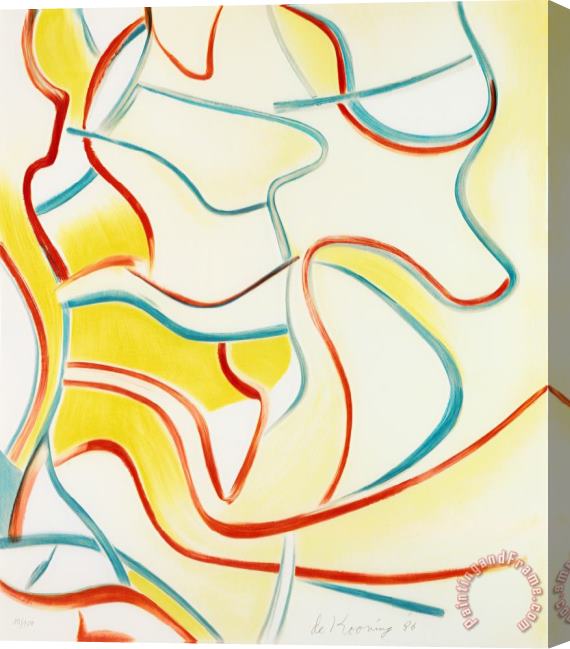 Willem De Kooning Quatre Lithographies, 1986 Stretched Canvas Print / Canvas Art