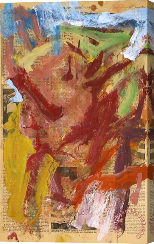 Willem De Kooning Thursday, July 17, 1969, 1969 Stretched Canvas Print / Canvas Art