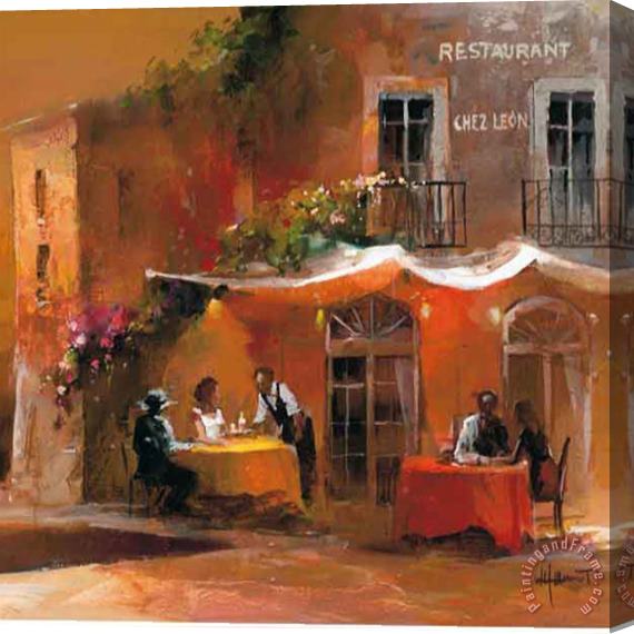 willem haenraets Dinner for Two Iv Stretched Canvas Print / Canvas Art