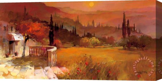 willem haenraets Romantic Tuscany I Stretched Canvas Painting / Canvas Art