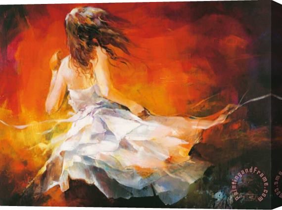 willem haenraets Young Girl Ii Stretched Canvas Painting / Canvas Art