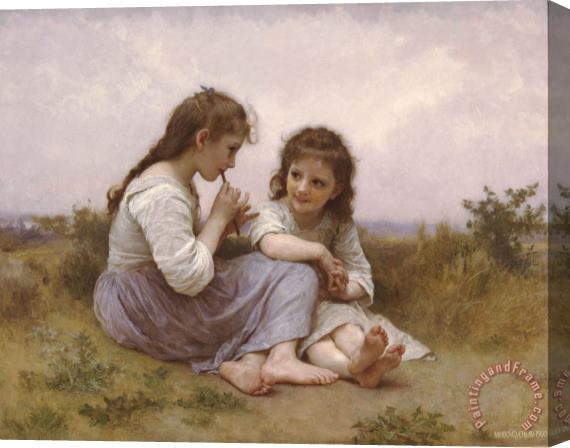 William Adolphe Bouguereau A Childhood Idyll Stretched Canvas Print / Canvas Art