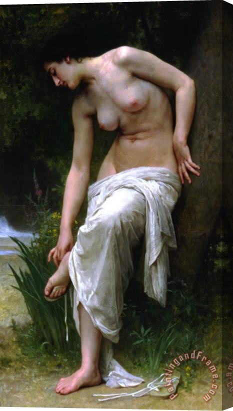 William Adolphe Bouguereau Apres Le Bain After The Bath Stretched Canvas Painting / Canvas Art