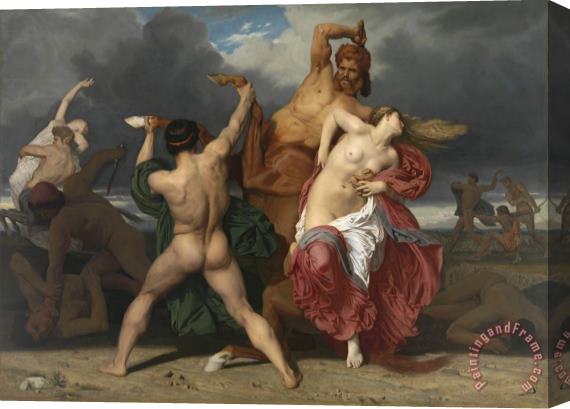 William Adolphe Bouguereau Battle of The Centaurs And The Lapithae (bataille Des Centaures Contre Les Lapithes) Stretched Canvas Painting / Canvas Art