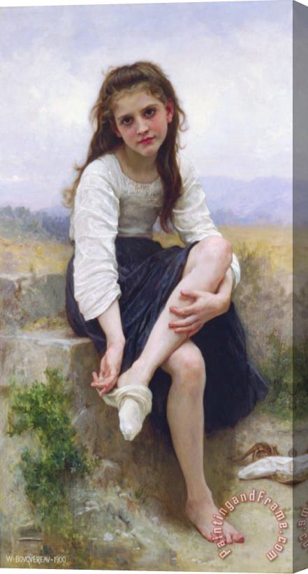 William Adolphe Bouguereau Before The Bath (1900) Stretched Canvas Painting / Canvas Art