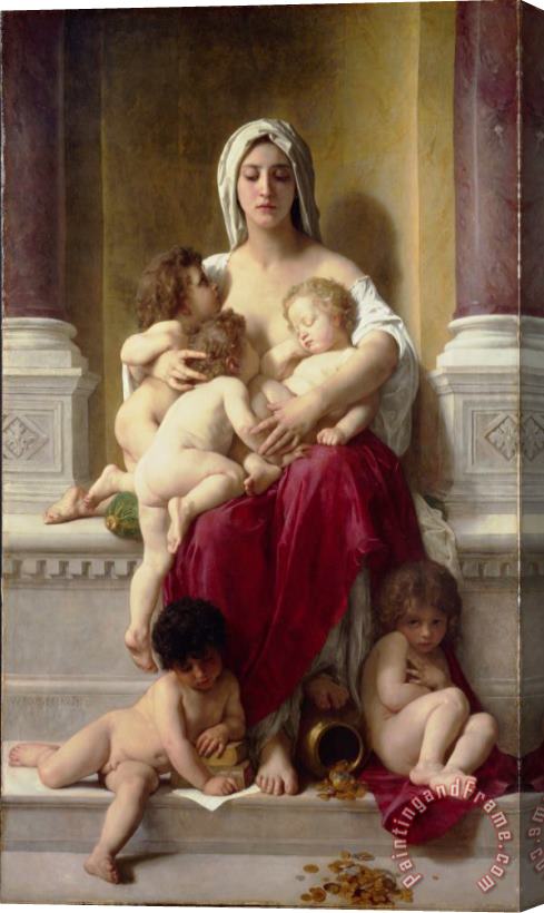 William Adolphe Bouguereau Charity Stretched Canvas Painting / Canvas Art