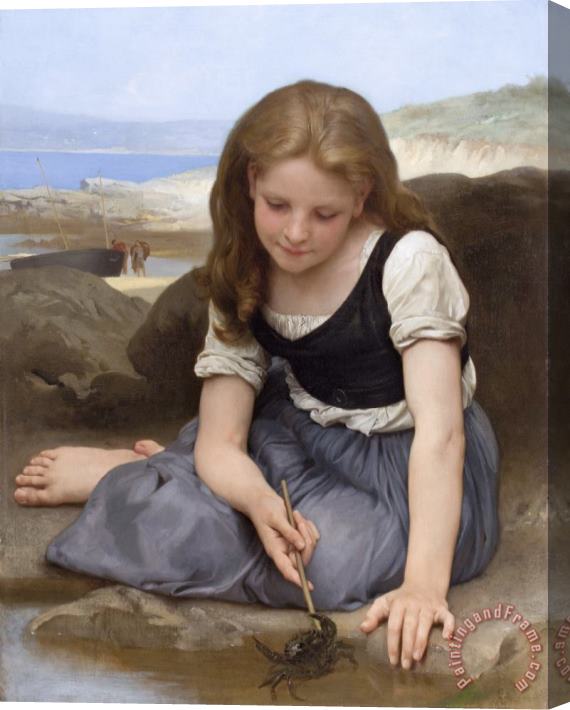 William Adolphe Bouguereau Le Crab Stretched Canvas Painting / Canvas Art