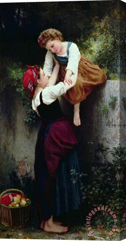 William Adolphe Bouguereau Little Thieves Stretched Canvas Painting / Canvas Art
