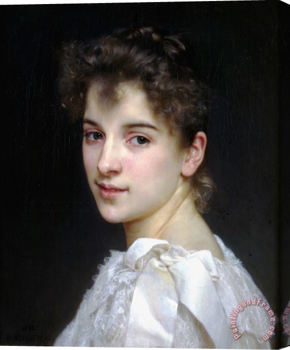 William Adolphe Bouguereau Portrait of Gabrielle Cot Stretched Canvas Print / Canvas Art