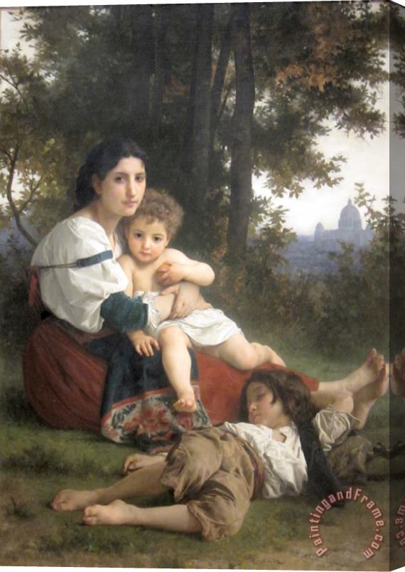 William Adolphe Bouguereau Rest Stretched Canvas Painting / Canvas Art