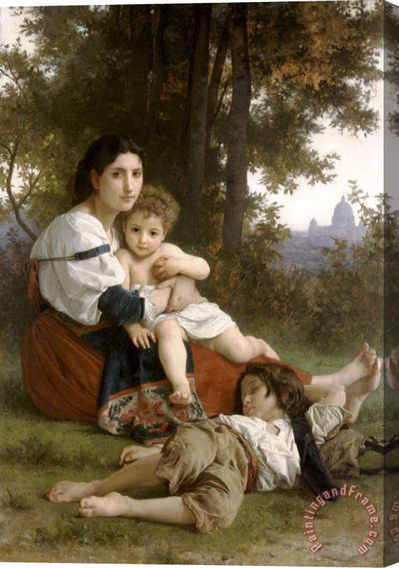 William Adolphe Bouguereau Rest Stretched Canvas Painting / Canvas Art
