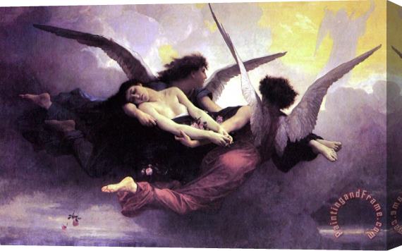 William Adolphe Bouguereau Soul Carried To Heaven Stretched Canvas Painting / Canvas Art