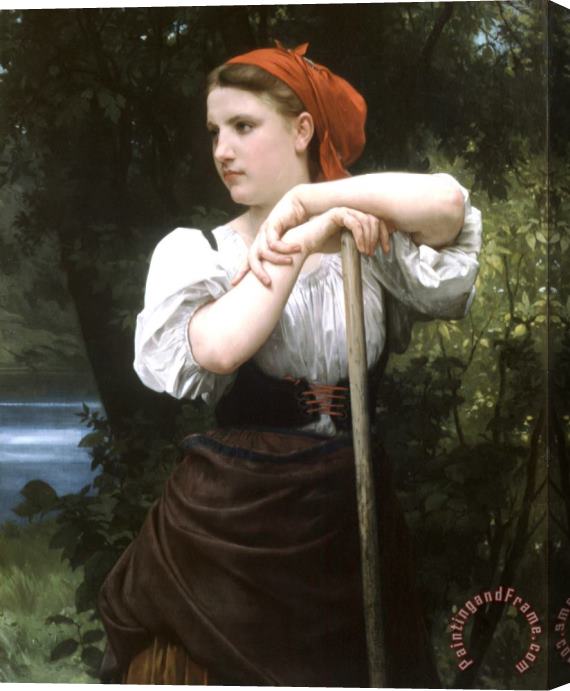 William Adolphe Bouguereau The Haymaker Stretched Canvas Painting / Canvas Art