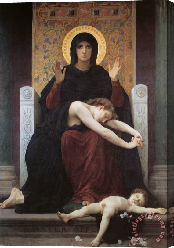 William Adolphe Bouguereau The Virgin of Consolation Stretched Canvas Print / Canvas Art