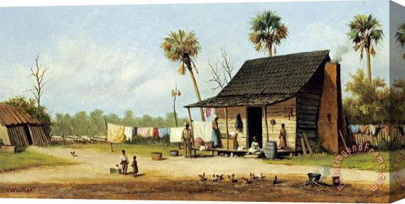 William Aiken Walker Laundry Day Stretched Canvas Painting / Canvas Art