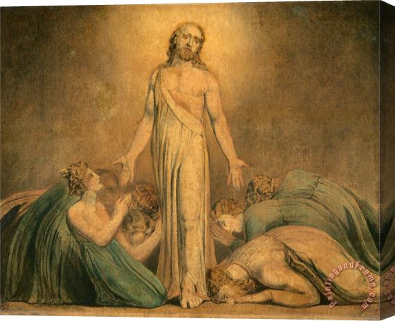 William Blake Christ Appearing to The Apostles After The Resurrection Stretched Canvas Painting / Canvas Art