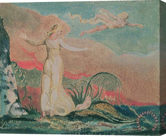 William Blake Thel in the Vale of Har Stretched Canvas Painting / Canvas Art