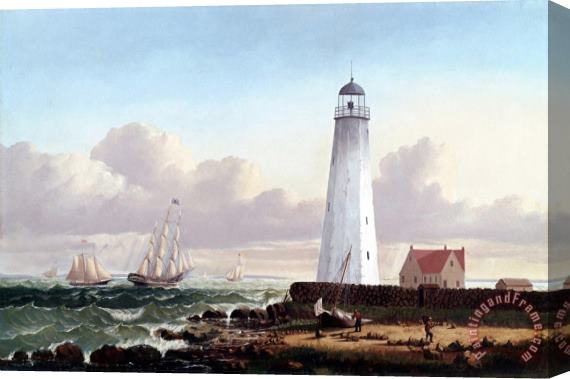 William Bradford Clark's Point Light, New Bedford Stretched Canvas Painting / Canvas Art