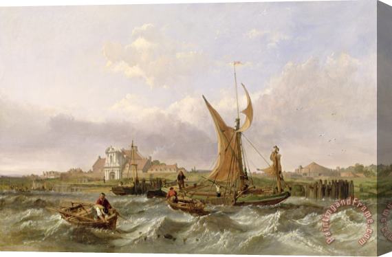 William Clarkson Stanfield Tilbury Fort - Wind Against the Tide Stretched Canvas Painting / Canvas Art