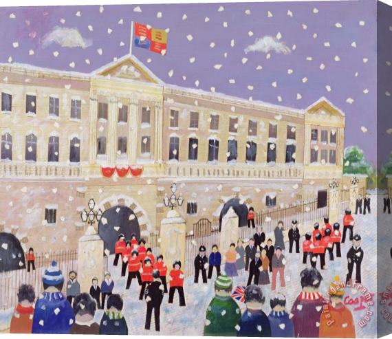 William Cooper Snow At Buckingham Palace Stretched Canvas Painting / Canvas Art