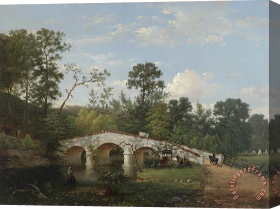 William D. MacLeod Antietam Bridge Stretched Canvas Painting / Canvas Art