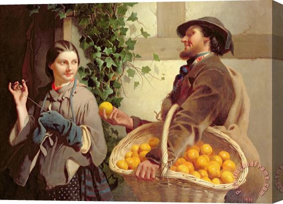 William Edward Millner The Orange Seller Stretched Canvas Painting / Canvas Art