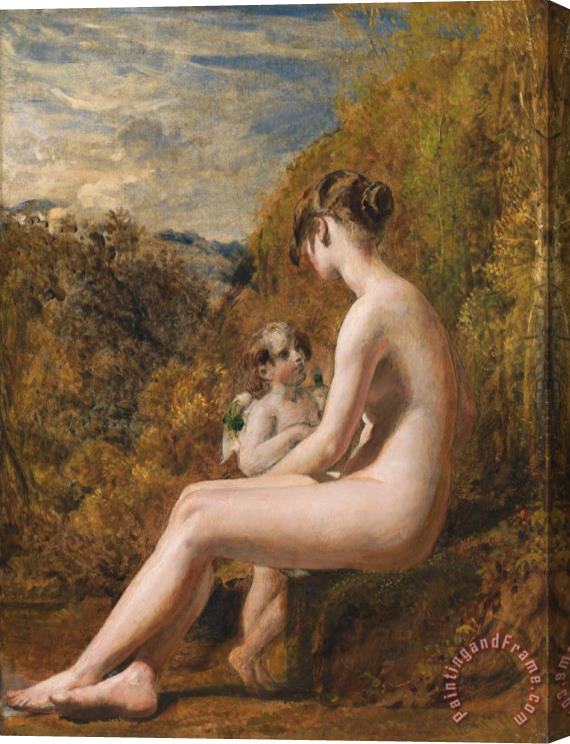 William Etty Venus and Cupid Stretched Canvas Painting / Canvas Art