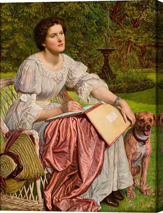 William Holman Hunt Miss Gladys M. Holman Hunt Stretched Canvas Print / Canvas Art