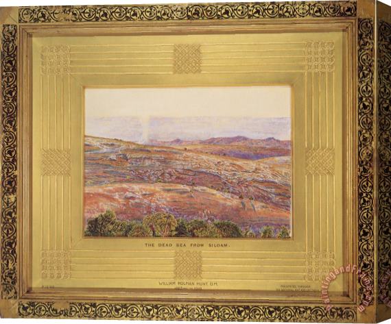 William Holman Hunt The Dead Sea From Siloam Stretched Canvas Print / Canvas Art